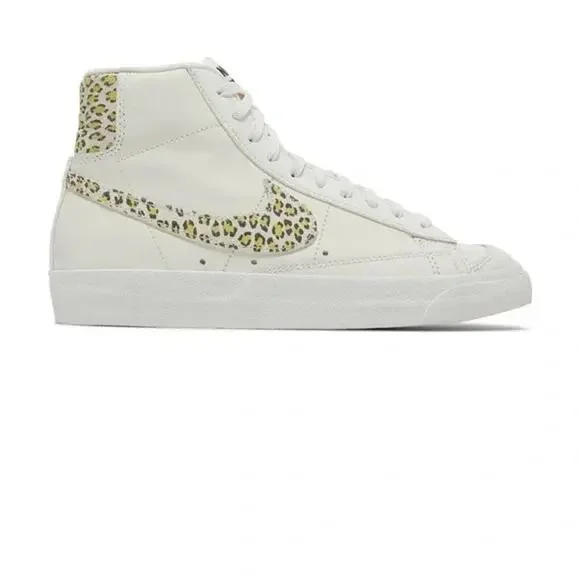 Nike Blazer Mid 77 SE Lemon Leopard Womens 10 White - Picture 13 of 14